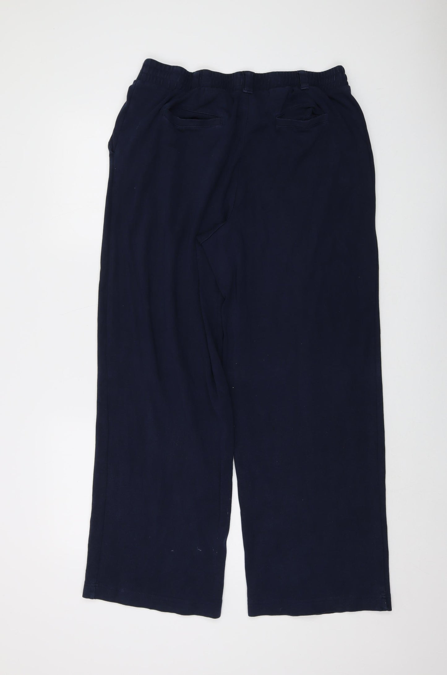 Lands' End Womens Blue Cotton Trousers Size M L29 in Regular