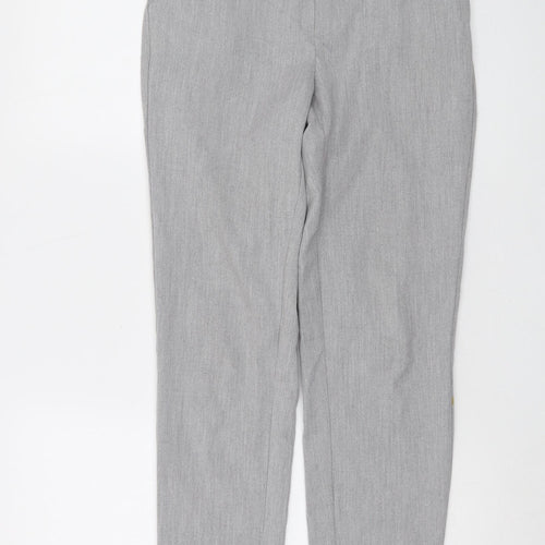 VERO MODA Womens Grey Polyester Trousers Size XS L27 in Regular