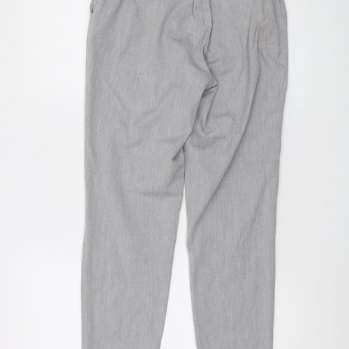 VERO MODA Womens Grey Polyester Trousers Size XS L27 in Regular
