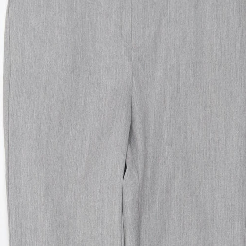 VERO MODA Womens Grey Polyester Trousers Size XS L27 in Regular