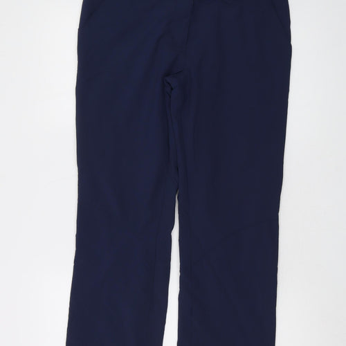 Rohan Womens Blue Polyamide Trousers Size 10 L28 in Regular Button