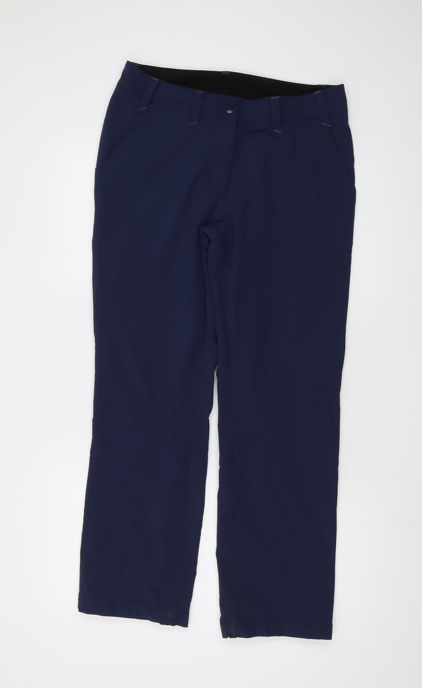 Rohan Womens Blue Polyamide Trousers Size 10 L28 in Regular Button