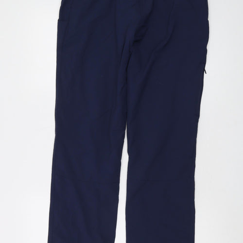 Rohan Womens Blue Polyamide Trousers Size 10 L28 in Regular Button