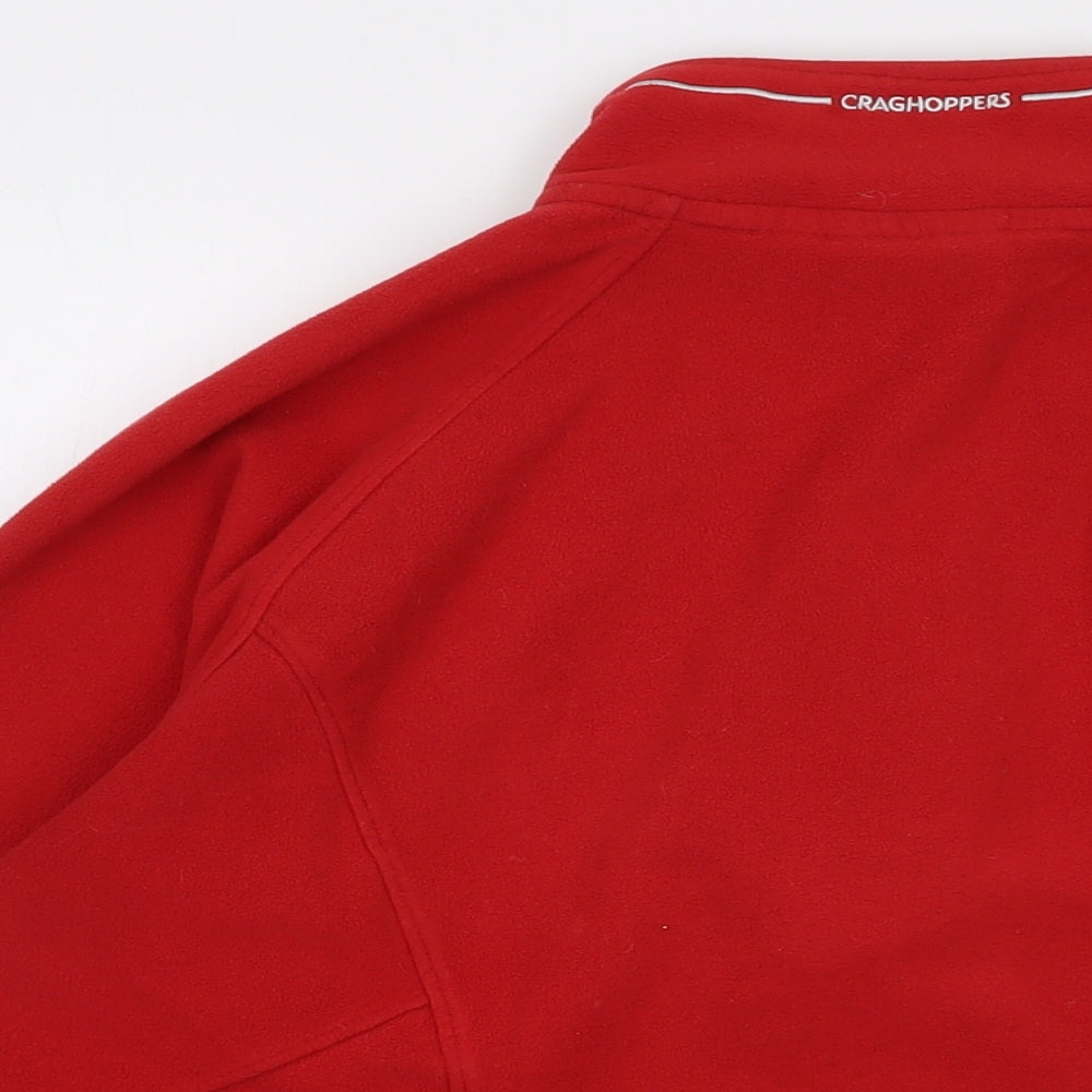 Craghoppers Womens Red Polyester Pullover Sweatshirt Size 14 Zip