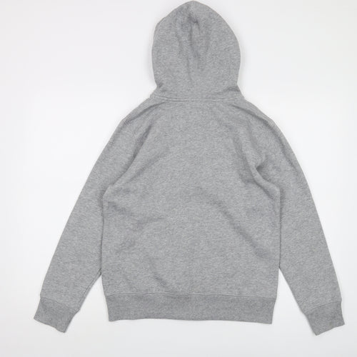Converse Boys Grey Cotton Full Zip Hoodie Size 12-13 Years Zip