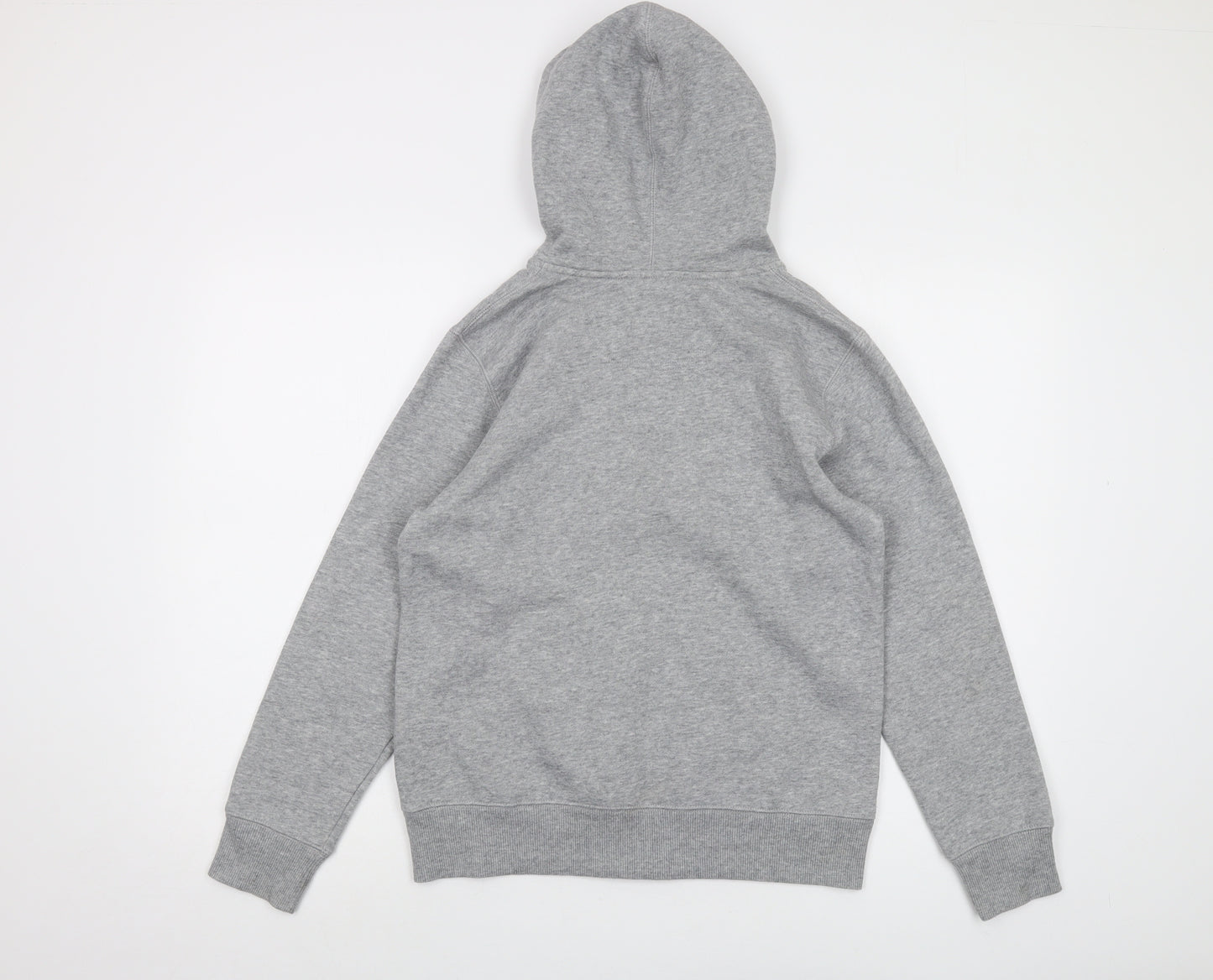 Converse Boys Grey Cotton Full Zip Hoodie Size 12-13 Years Zip