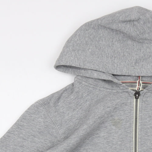 Converse Boys Grey Cotton Full Zip Hoodie Size 12-13 Years Zip