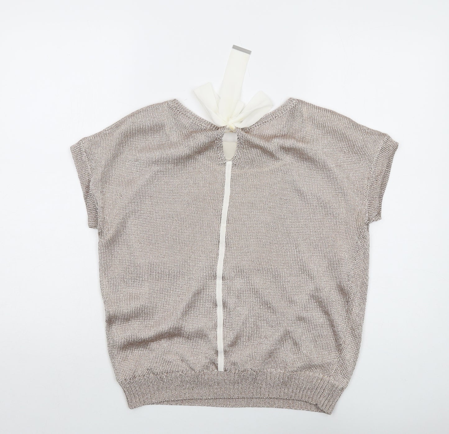 Mint Velvet Womens Pink Crew Neck Viscose Pullover Jumper Size S