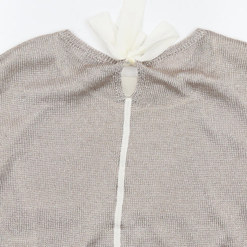 Mint Velvet Womens Pink Crew Neck Viscose Pullover Jumper Size S