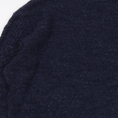 Gap Mens Blue Crew Neck Cotton Pullover Jumper Size S Long Sleeve