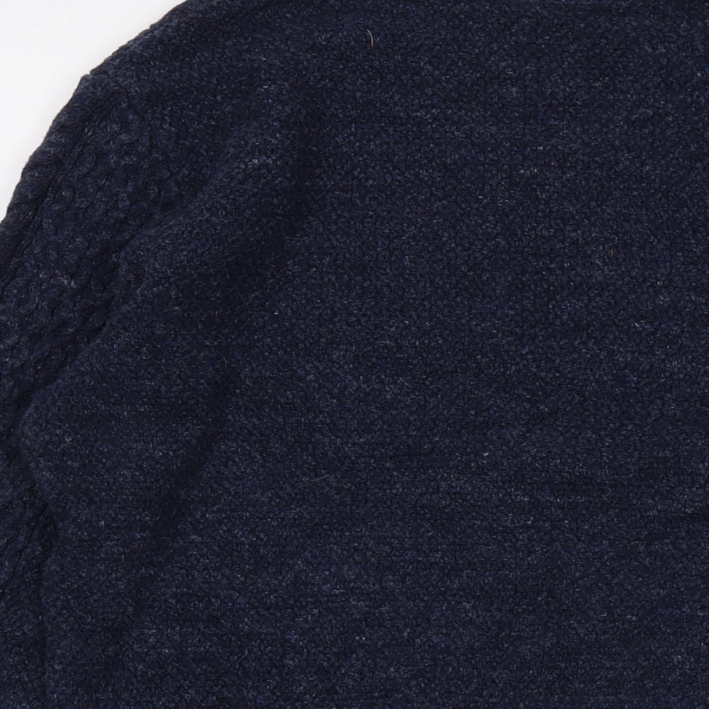 Gap Mens Blue Crew Neck Cotton Pullover Jumper Size S Long Sleeve