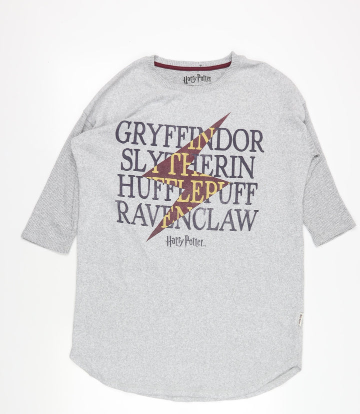 Harry Potter Grey Nightshirt with 3/4 Sleeves, Size 12