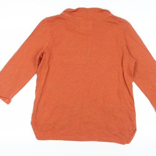 Seasalt Orange Cotton Tunic Sweatshirt Size 10