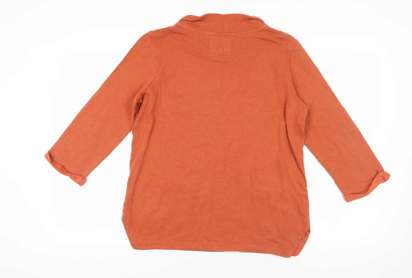 Seasalt Orange Cotton Tunic Sweatshirt Size 10