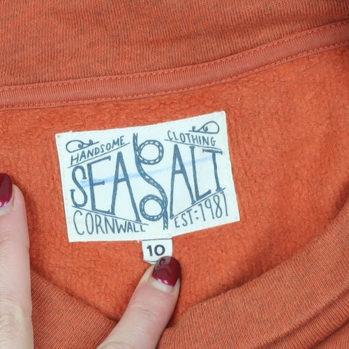 Seasalt Orange Cotton Tunic Sweatshirt Size 10