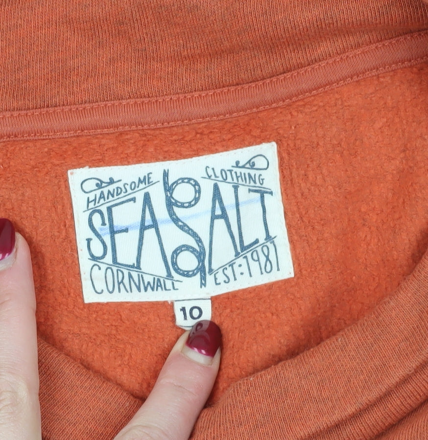 Seasalt Orange Cotton Tunic Sweatshirt Size 10