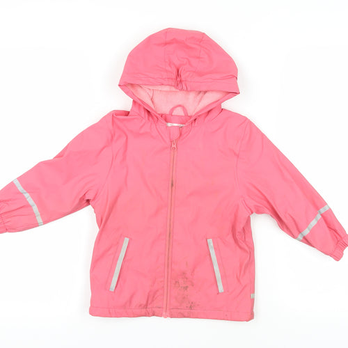Lupilu Pink Waterproof Rain Coat for Girls 2-3 Years