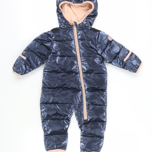 Michael Kors Blue Unisex Baby Snowsuit 3-6M