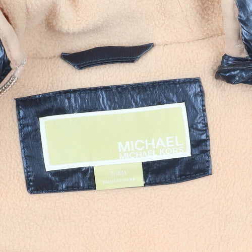 Michael Kors Blue Unisex Baby Snowsuit 3-6M
