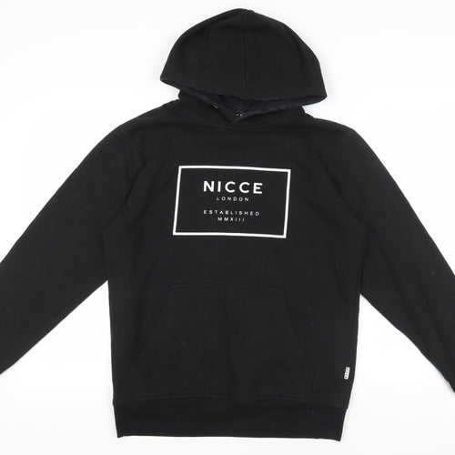 Nicce Black Logo Pullover Hoodie - Medium Men's