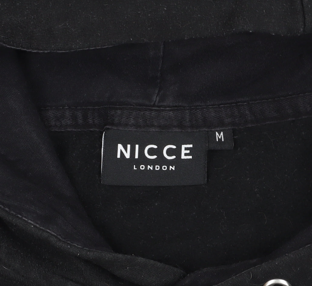 Nicce Black Logo Pullover Hoodie - Medium Men's