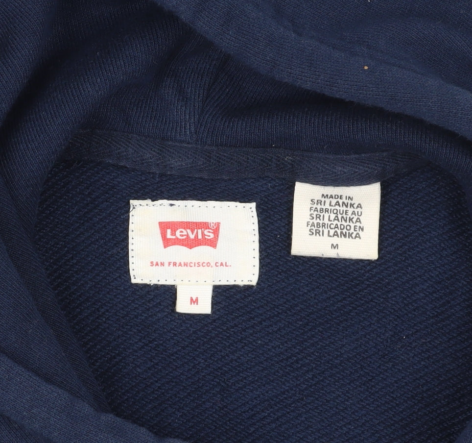 Levi's Blue Pullover Hoodie Size M Unisex