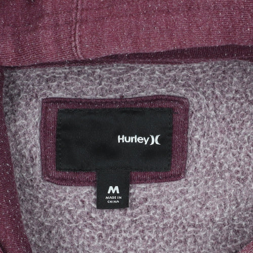 Hurley Purple Medium Hoodie with Logo Accent