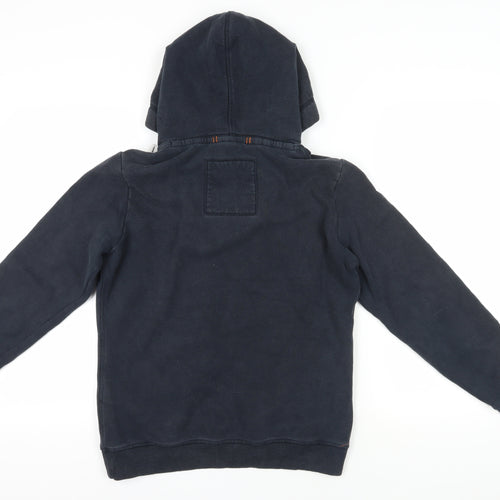 Superdry Blue Pullover Hoodie M with Logo Detail