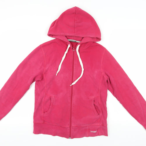 Howies Pink Organic Cotton Full Zip Hoodie Size 10