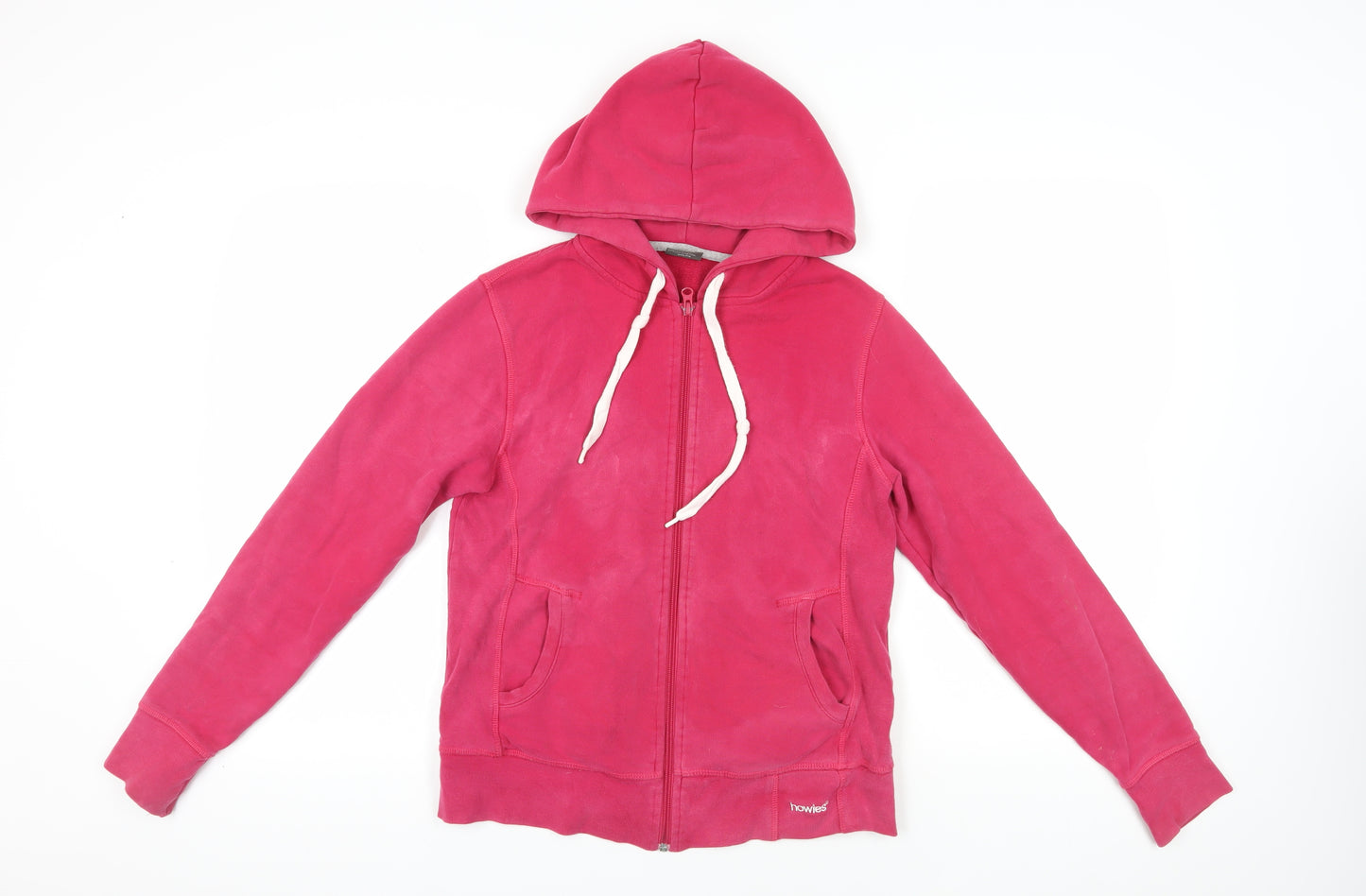 Howies Pink Organic Cotton Full Zip Hoodie Size 10