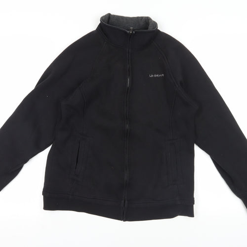 LA Gear Black Full Zip Sweatshirt Size 14