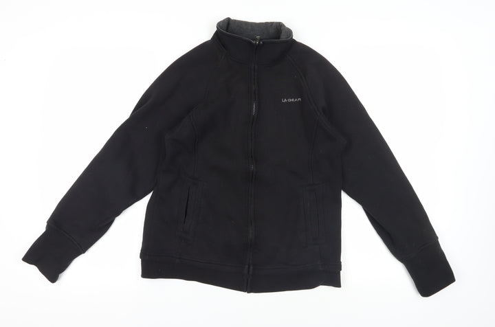 LA Gear Black Full Zip Sweatshirt Size 14