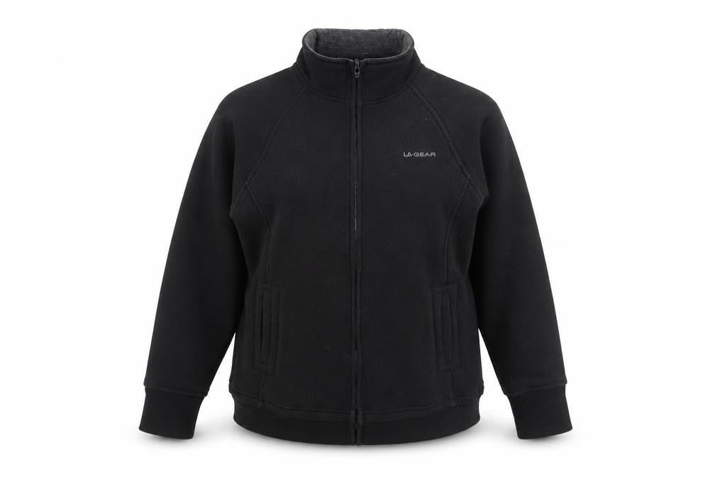 Front view of LA Gear Black Full Zip Sweatshirt, size 14