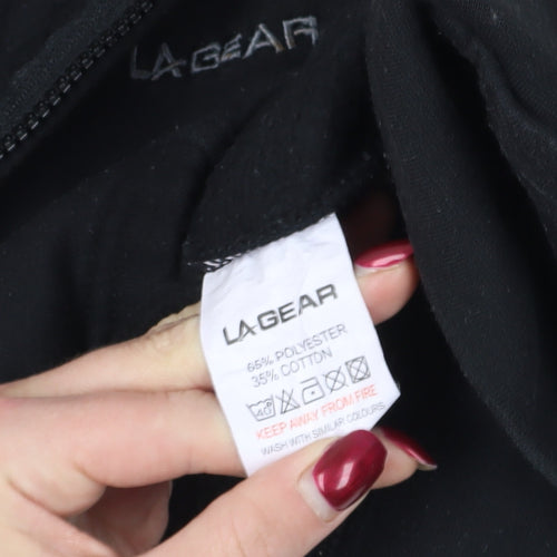 LA Gear Black Full Zip Sweatshirt Size 14