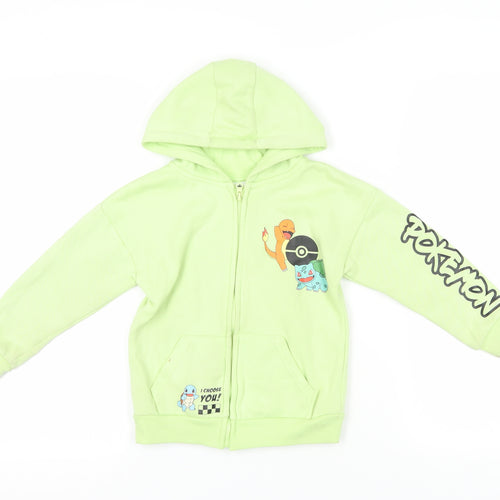 Pokémon Green Full Zip Hoodie for Girls 5-6 Years