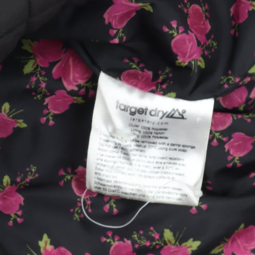 Target Dry Black Quilted Puffer Jacket L