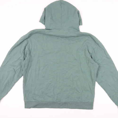 Reiss Green Hoodie Pullover M Classic Fleece