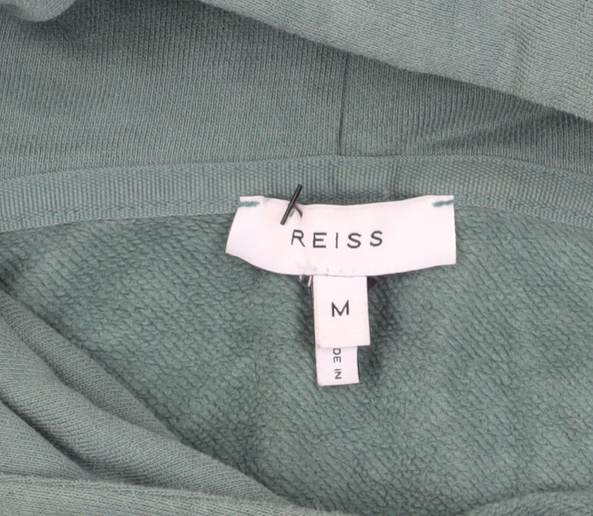 Reiss Green Hoodie Pullover M Classic Fleece