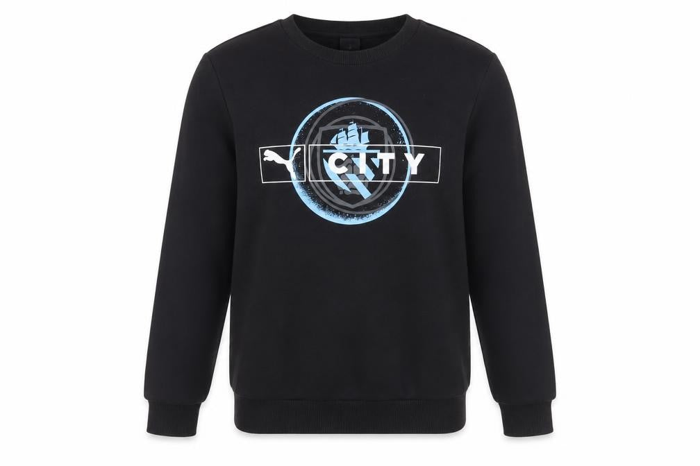 Puma Boys Black Logo Sweatshirt 13-14 Years