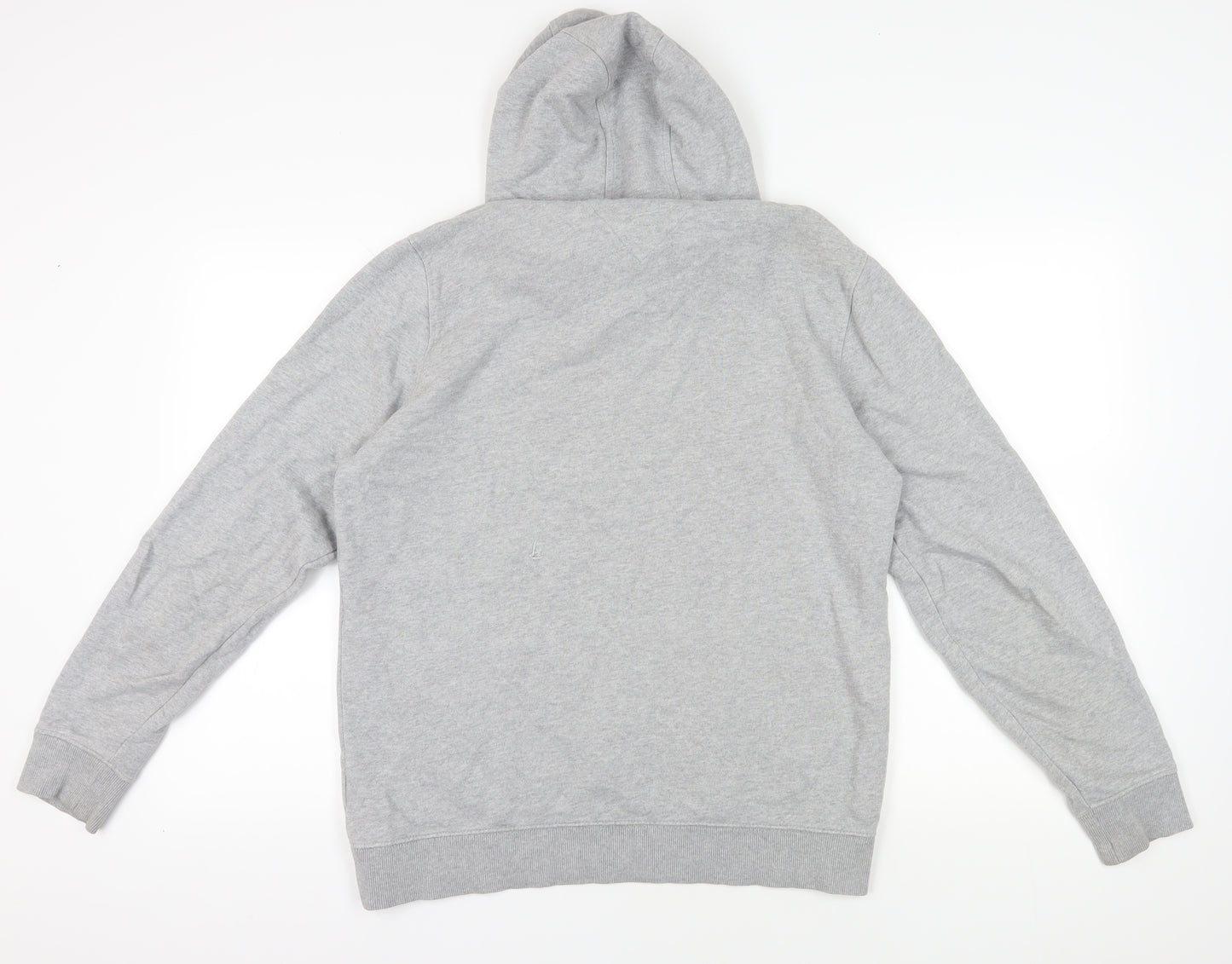 Tommy Jeans Grey Logo Pullover Hoodie Size L