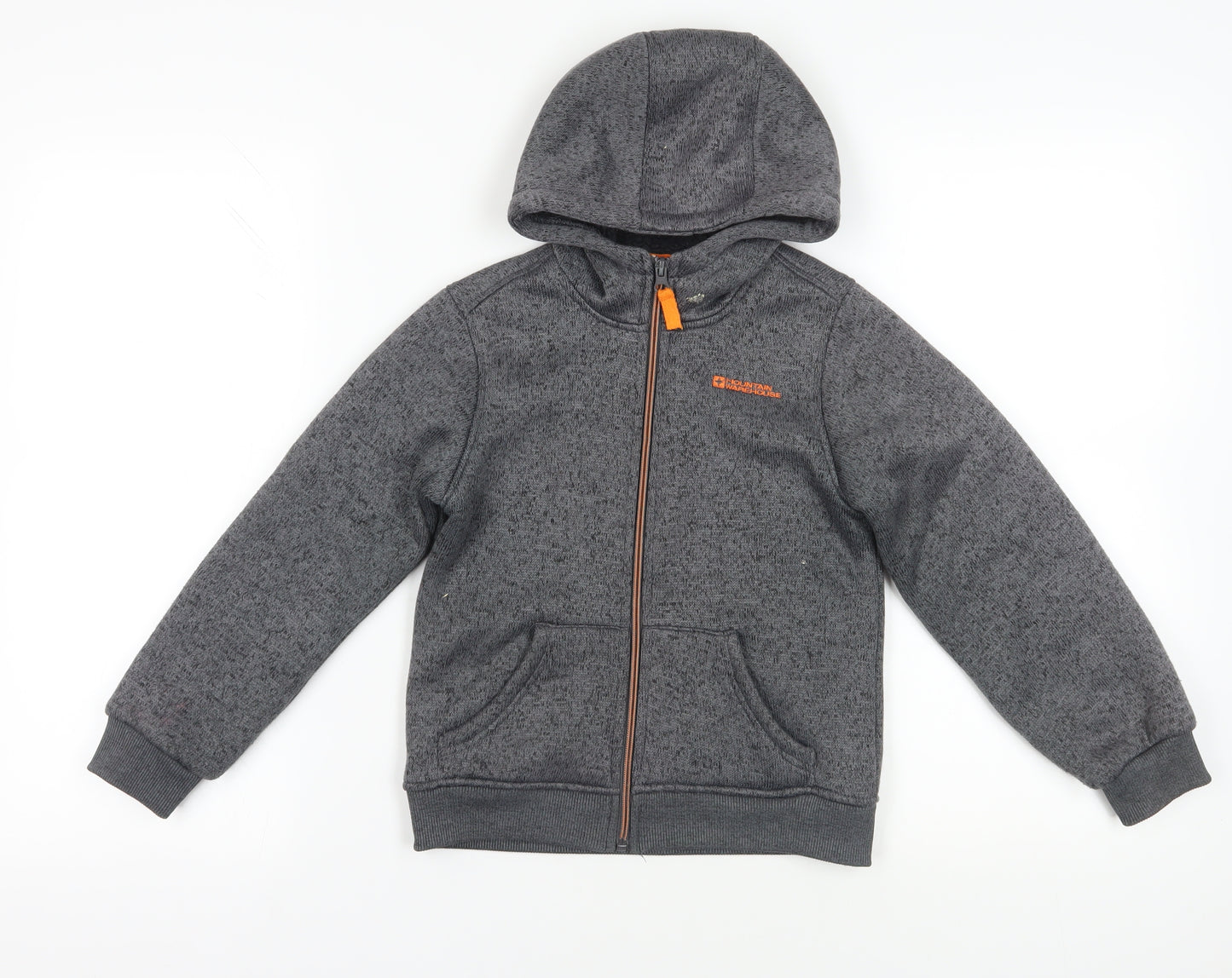 Mountain Warehouse Grey Fleece Hoodie for Boys 7-8 Years