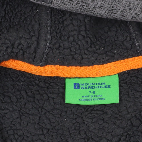 Mountain Warehouse Grey Fleece Hoodie for Boys 7-8 Years