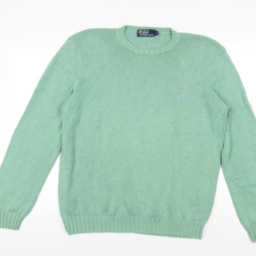 Polo Ralph Lauren Green Cotton Pullover Jumper L