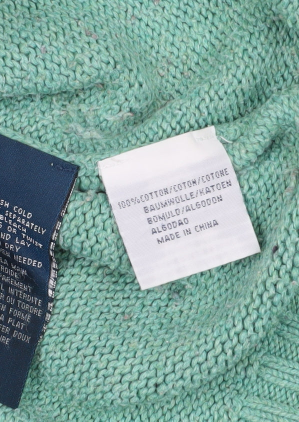 Polo Ralph Lauren Green Cotton Pullover Jumper L