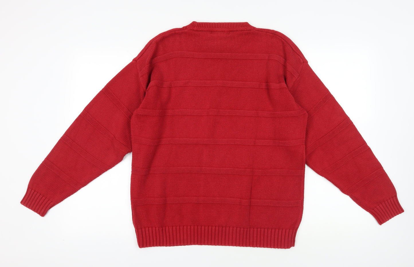 Maine New England Red Cotton Pullover Jumper M