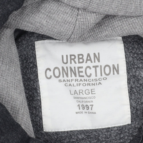 Urban Connection Black Pullover Hoodie, Large