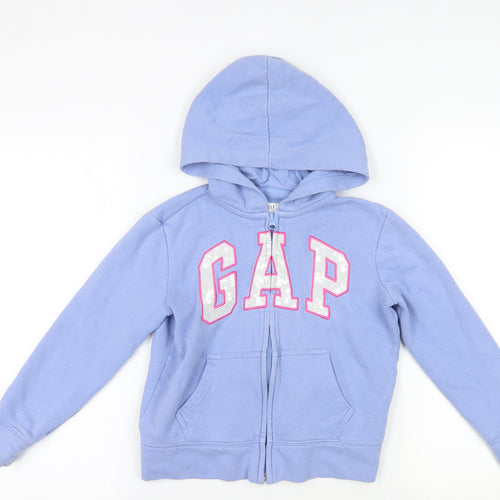 Gap Kids Blue Full Zip Hoodie - 8-9 Years