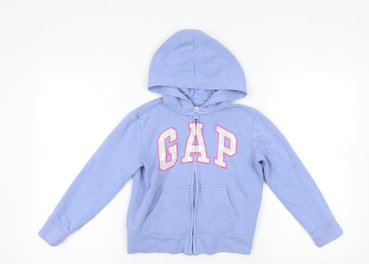 Gap Kids Blue Full Zip Hoodie - 8-9 Years