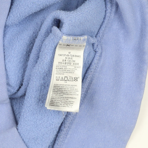Gap Kids Blue Full Zip Hoodie - 8-9 Years