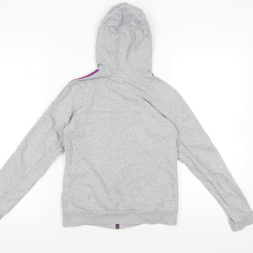 Adidas Grey Full Zip Hoodie 11-12 Years - Comfortable & Stylish